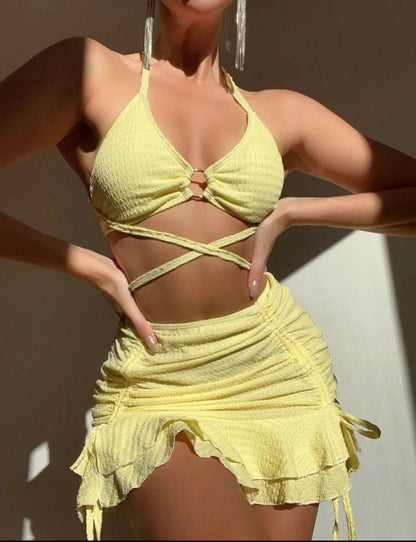 bikini jupe femme